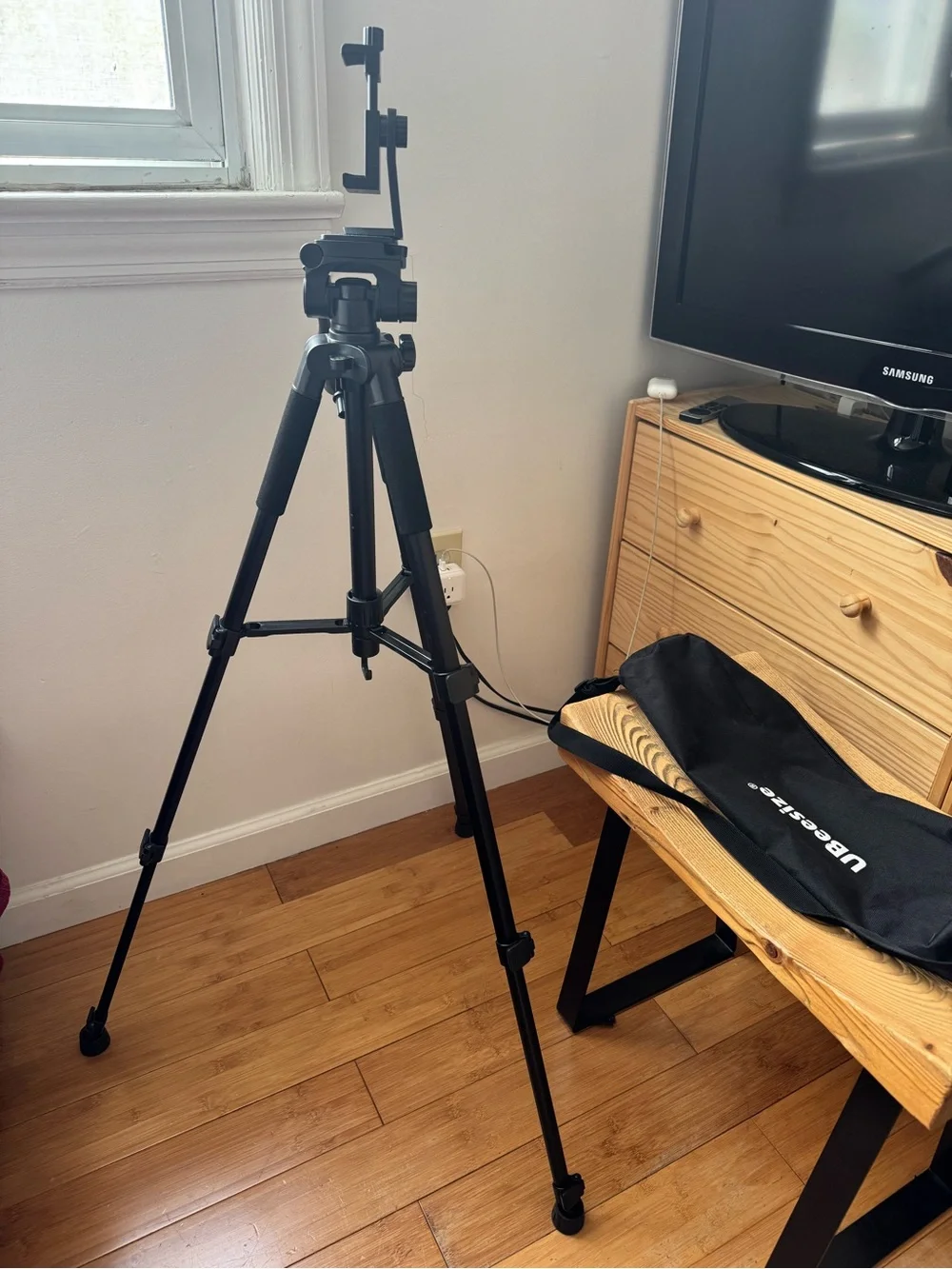 Black Phone Tripod with Carry Case
